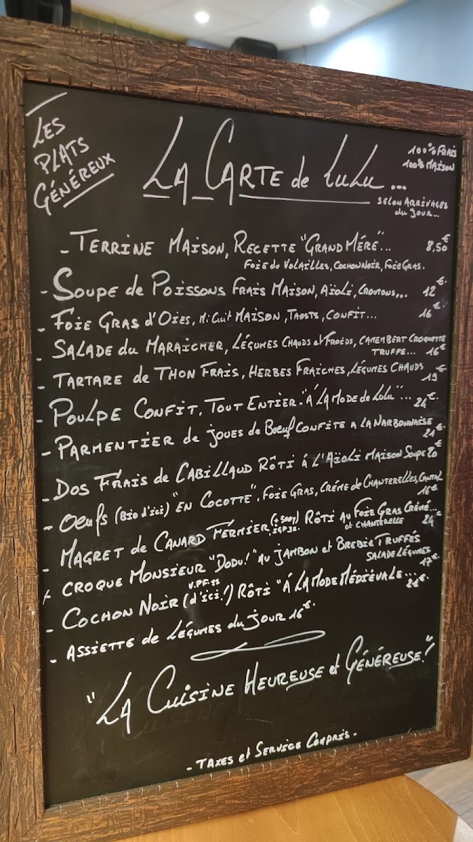Chez Lulu Menu - Image 4